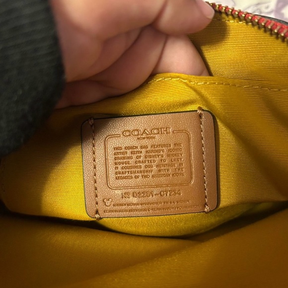 Coach C6977 Disney Mickey Mouse X Keith Haring Serena Satchel MSRP $378 - Picture 9 of 11